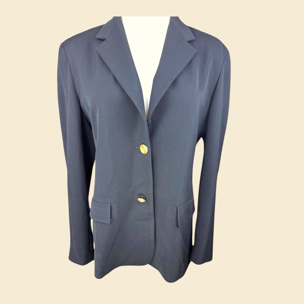 Max Mara vintage wool blend size 10 with gold buttons made in Italy‎
